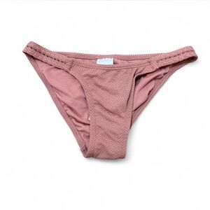 Xhileration Dusty Pink Honeycomb Texture Bikini Bottoms NWT